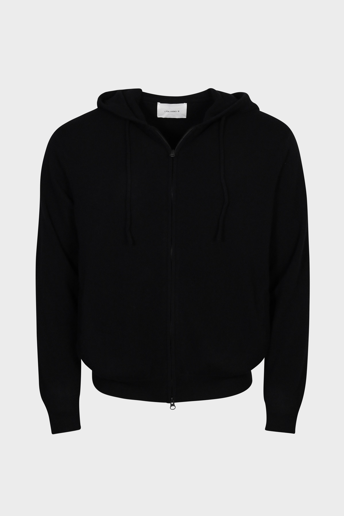 LISA YANG Emerson Cashmere Zip Hoodie in Black