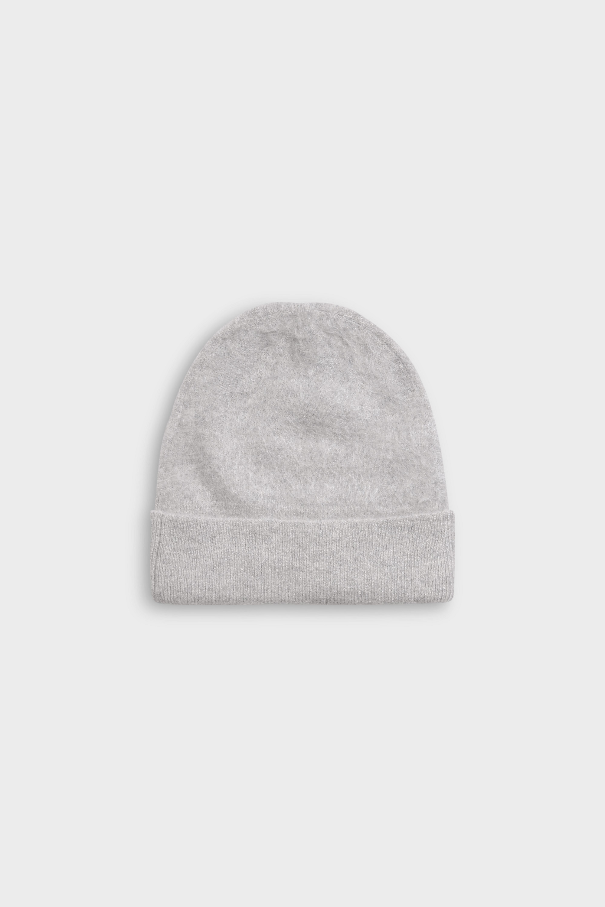 ABSOLUT CASHMERE Brushed Beanie in Light Grey