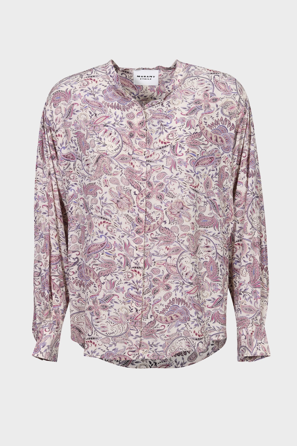 ISABEL MARANT ÉTOILE Catchell Shirt in Ecru/Purple