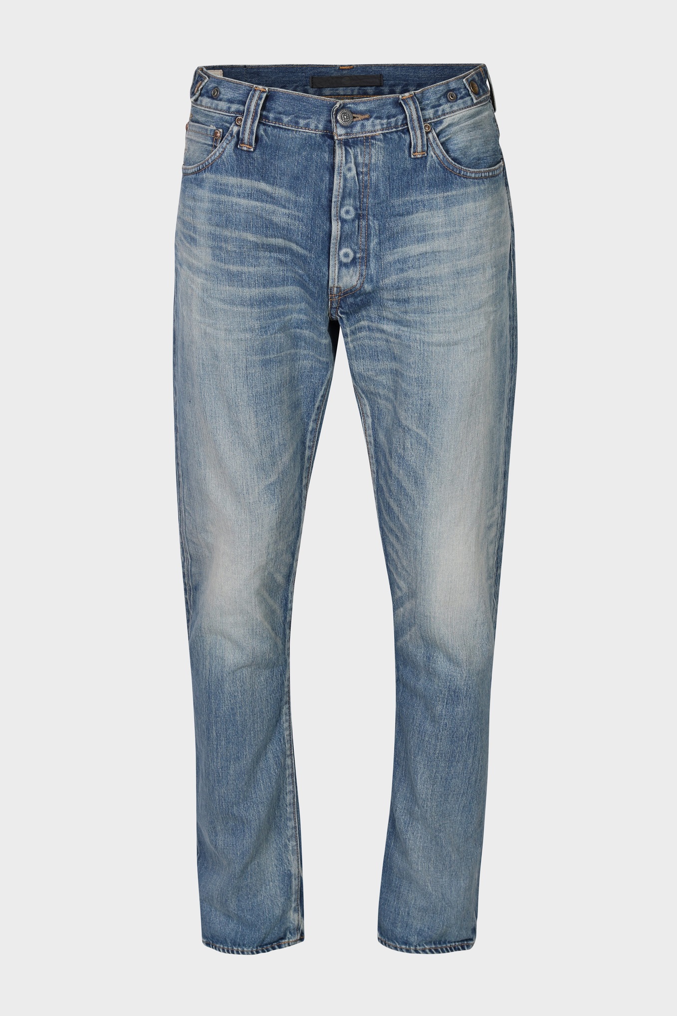 MASTERCRAFT UNION Edo Straight Jeans in Nikko Light Vintage