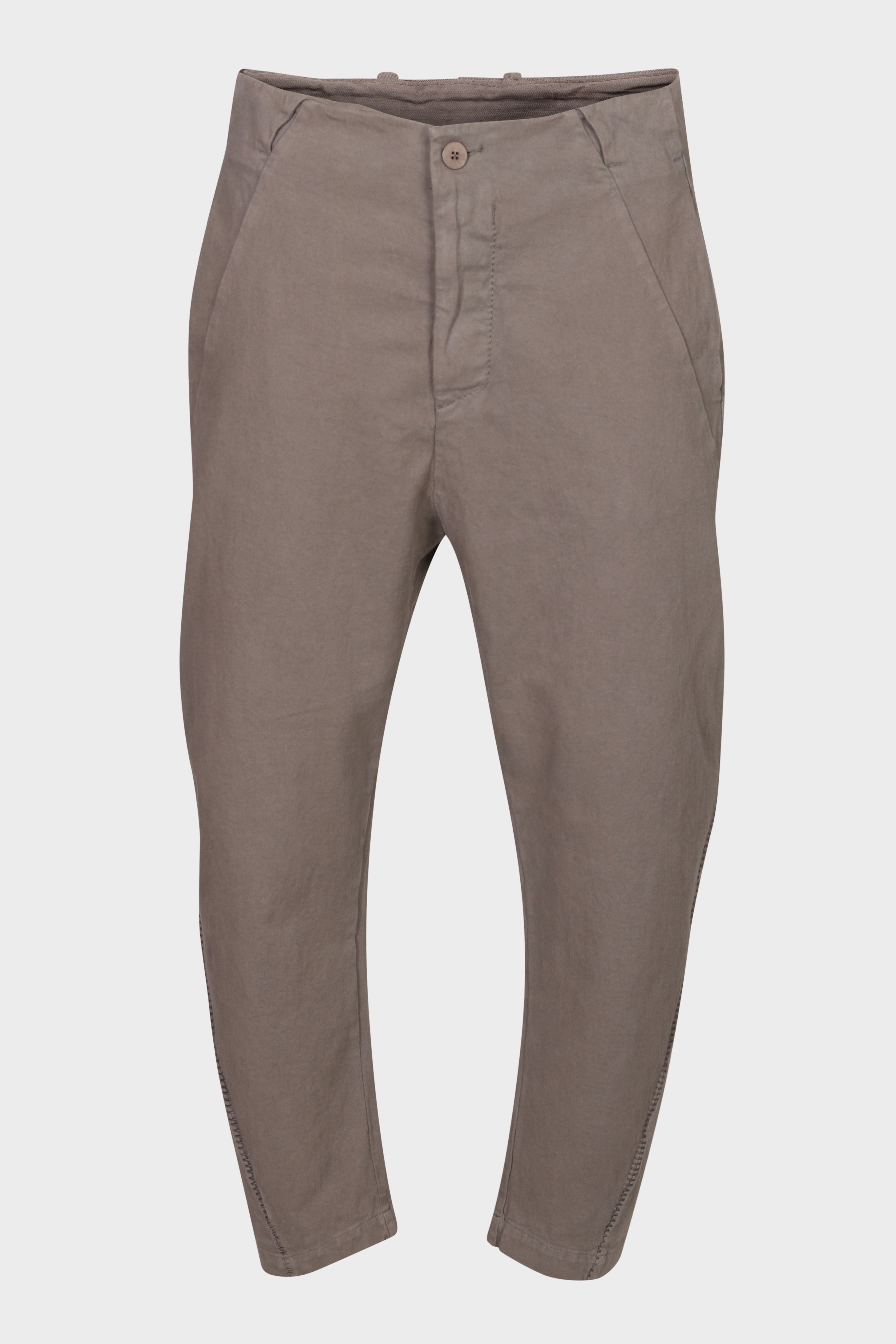 TRANSIT UOMO Cotton Wool Stretch Pant in Light Brown