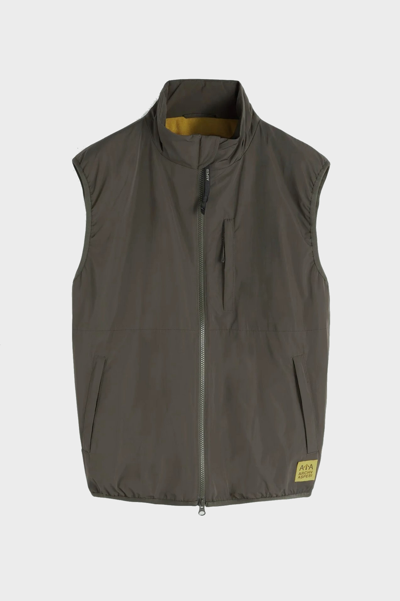 ASPESI Nylon Vest Jil in Olive