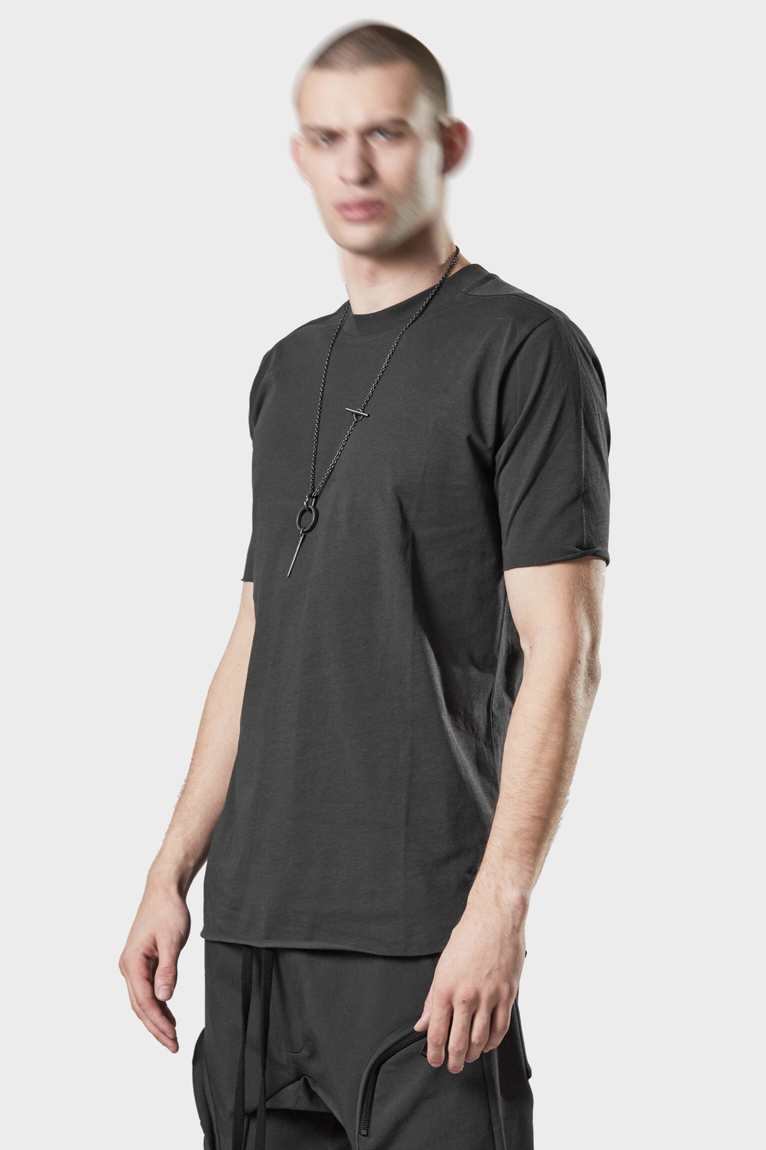 THOM KROM T-Shirt in Iron Grey