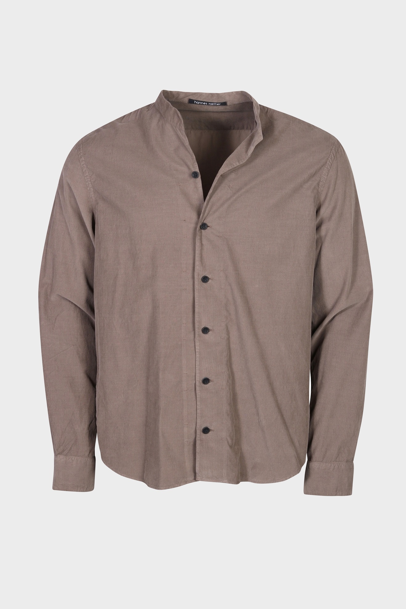 HANNES ROETHER Corduroy Shirt in Light Brown