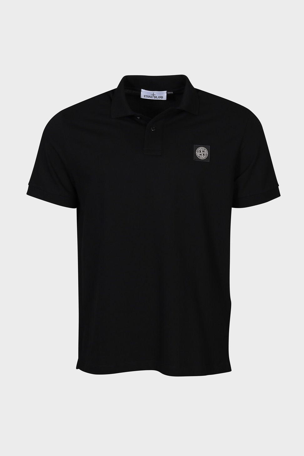 STONE ISLAND Slim Fit Polo Shirt in Black