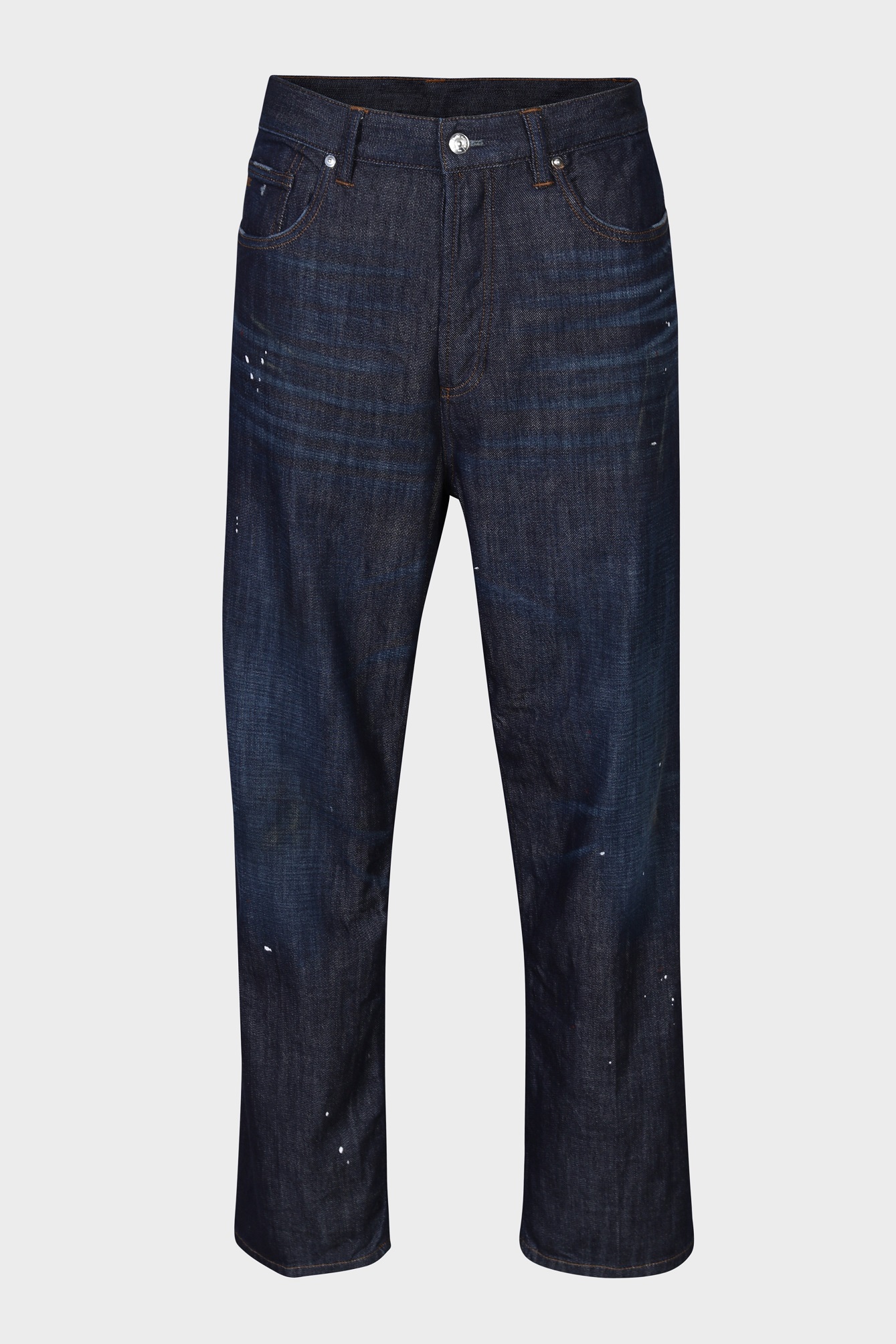 NINE:INTHE:MORNING Albert Loose Fit Denim Pant in Dark Blue