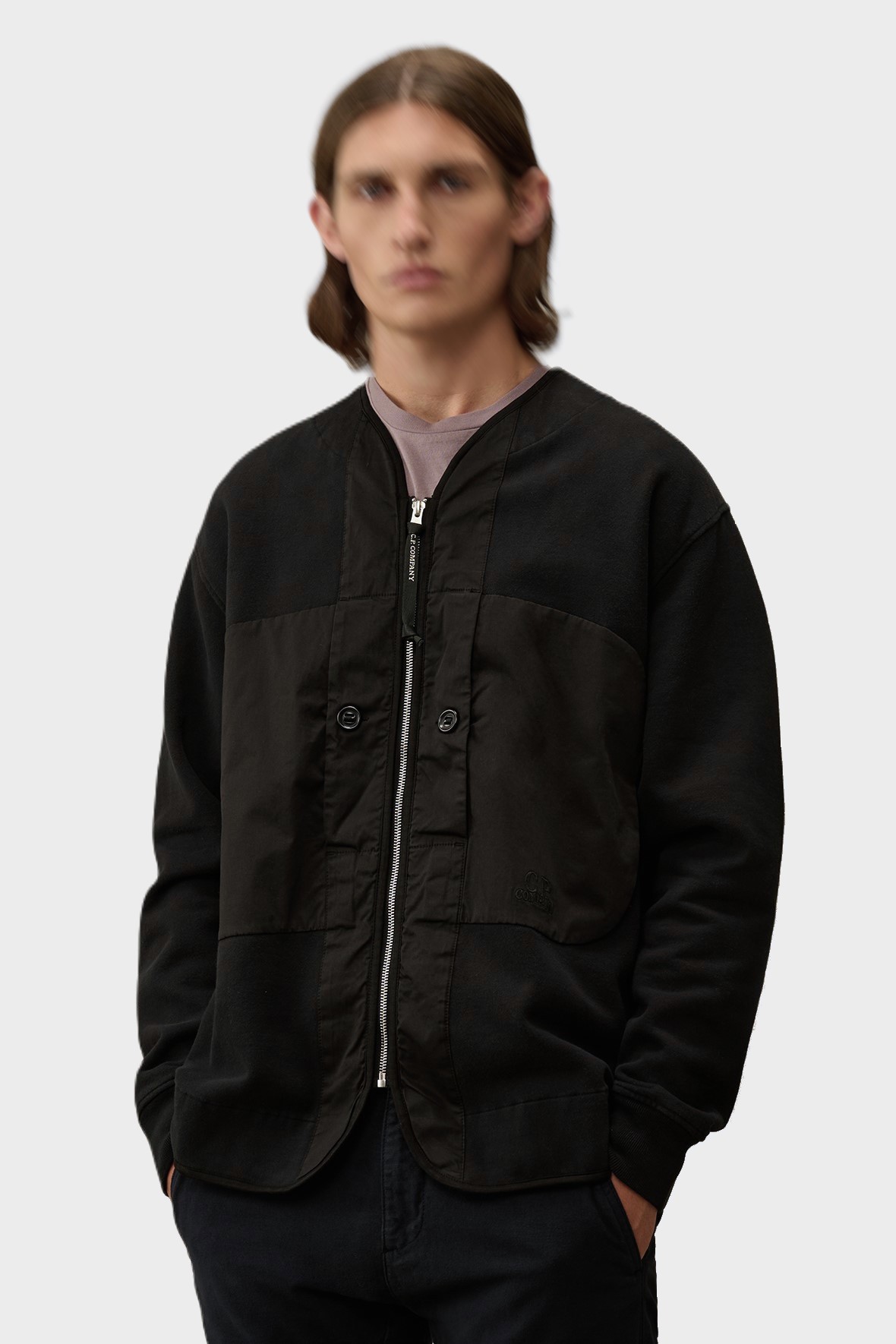 C.P. COMPANY Sweat Jacket in Black