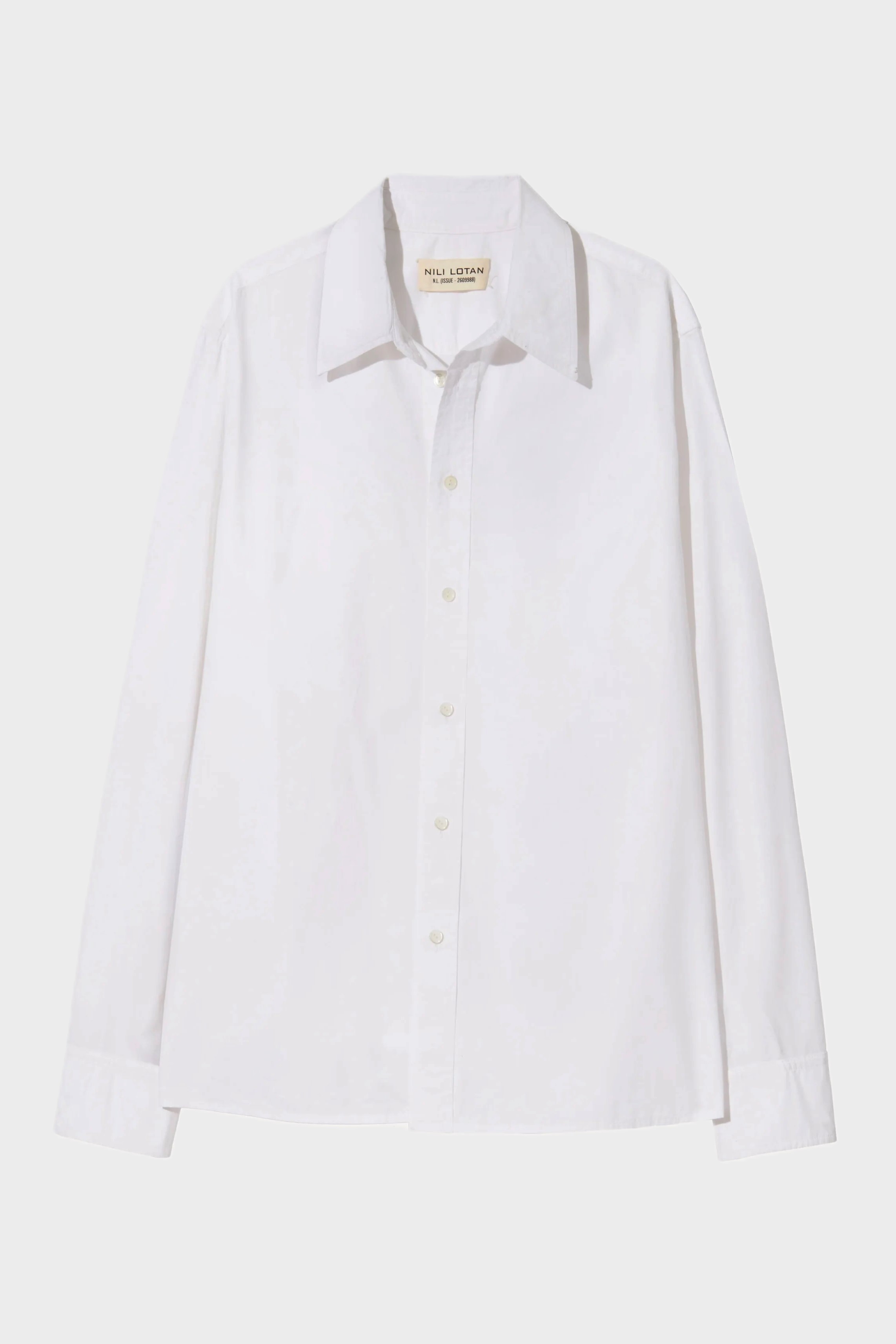NILI LOTAN Raphael Classic Shirt in White