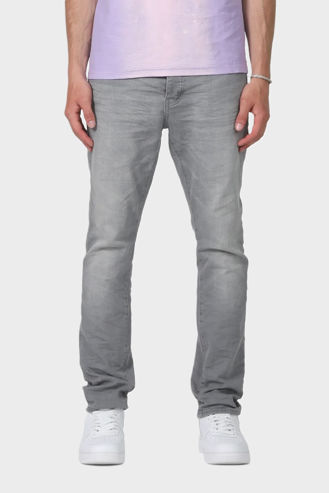 PURPLE-BRAND Jeans P005 in Faded Grey Aged