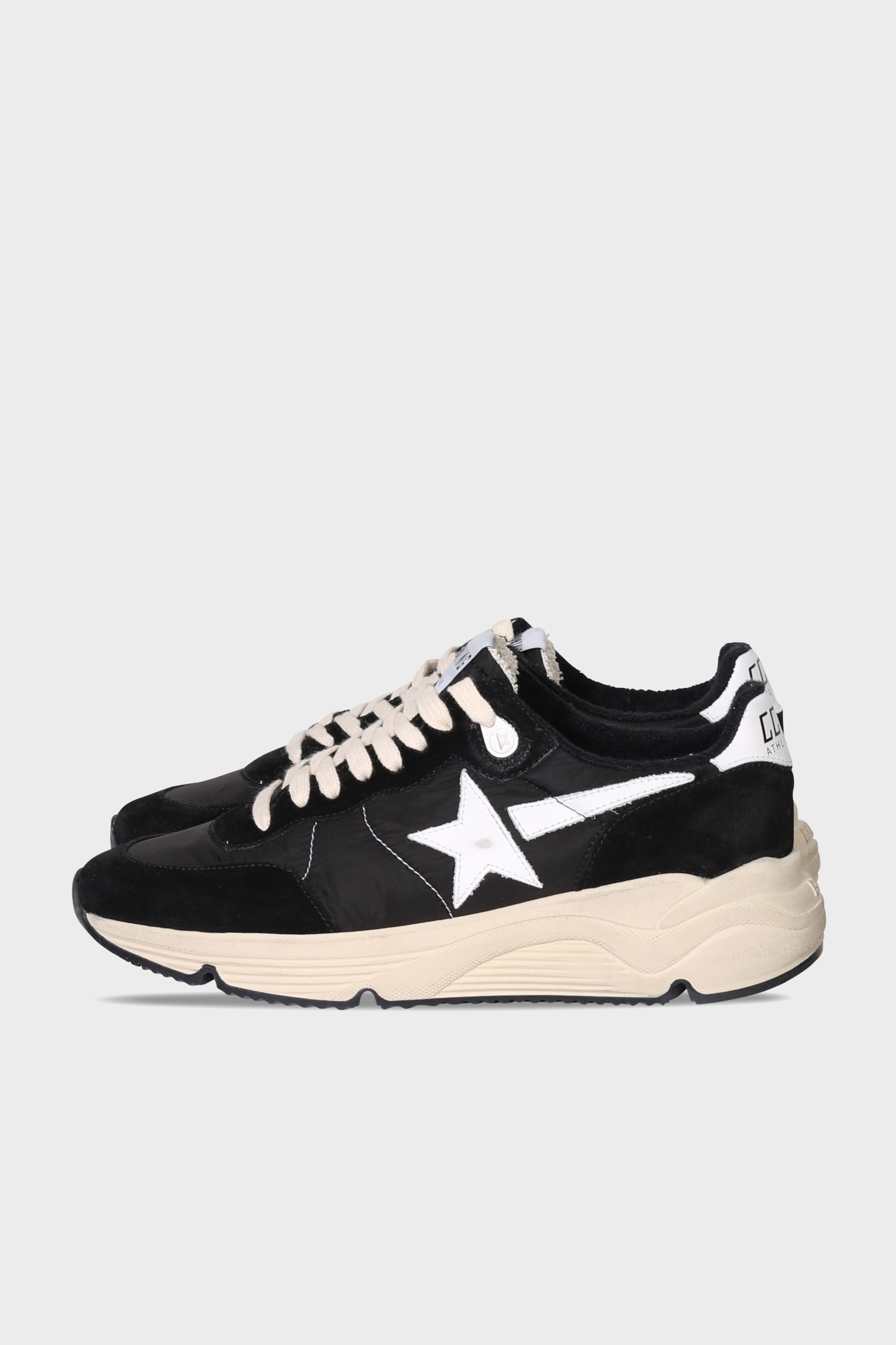 GOLDEN GOOSE Sneaker Running in Black Suede / White