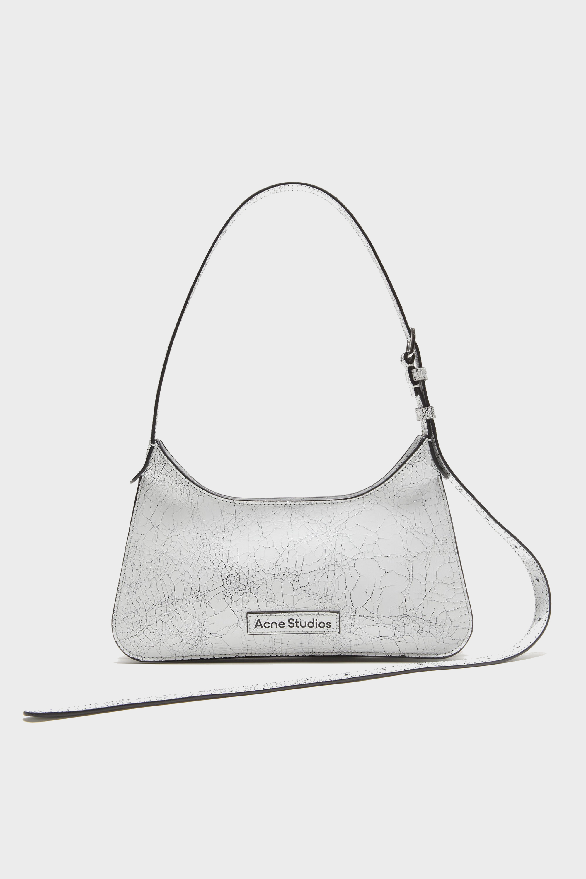 ACNE STUDIOS Flat Mini Shoulder Bag in White