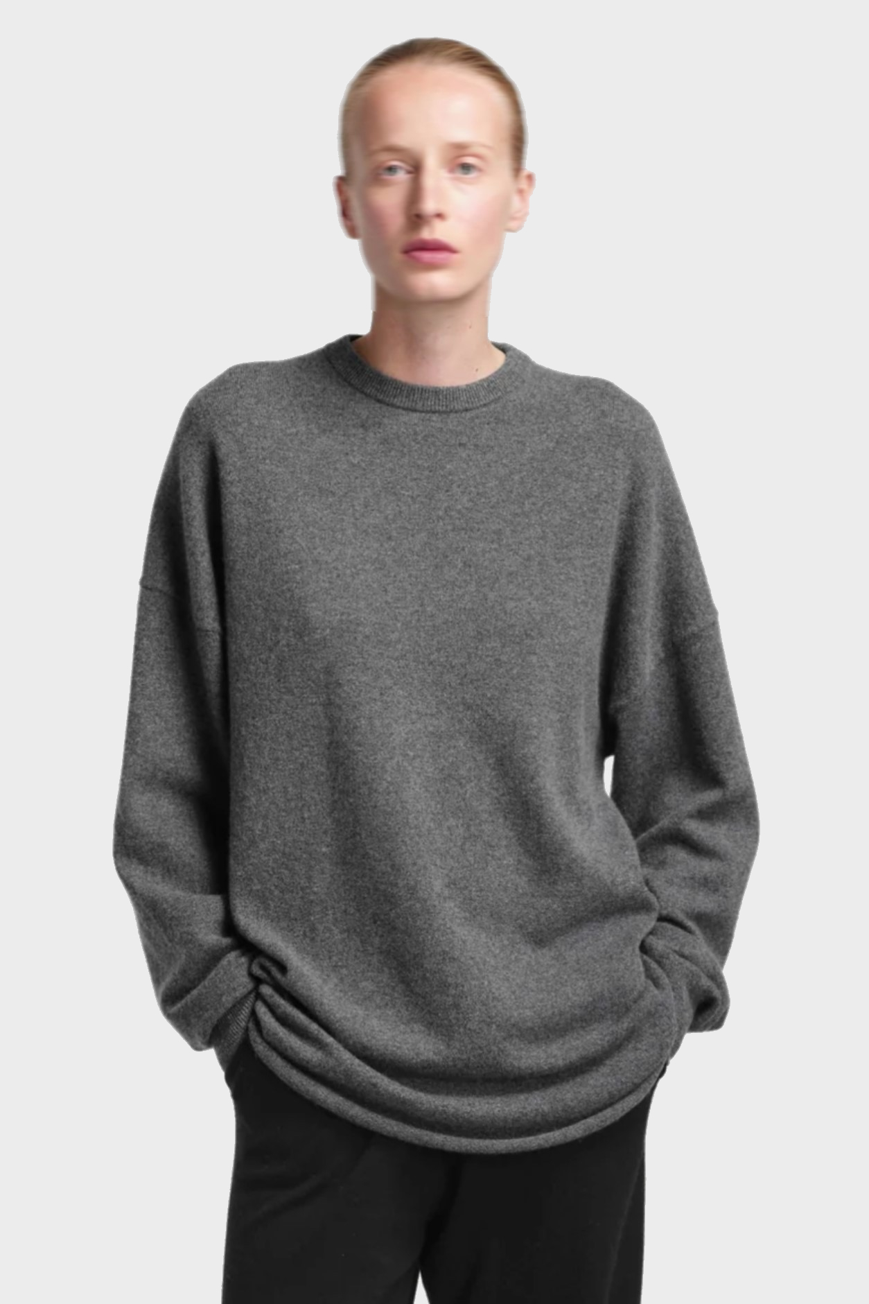 EXTREME CASHMERE Sweater  N°53 Crew Hop in Felt