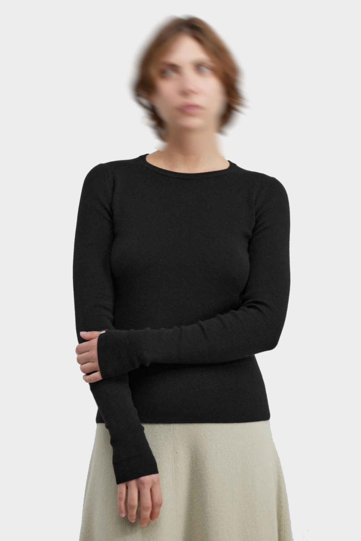 EXTREME CASHMERE Sweater N°392 Eel in Raven