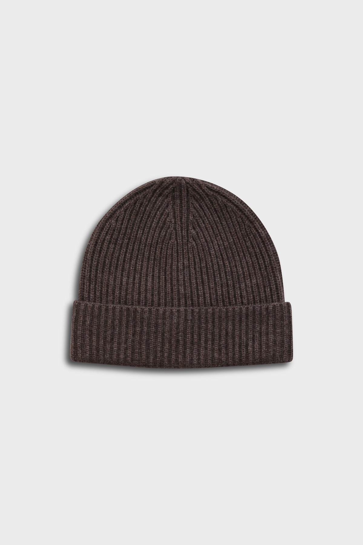 FLONA Cashmere Beanie in Taupe Melange