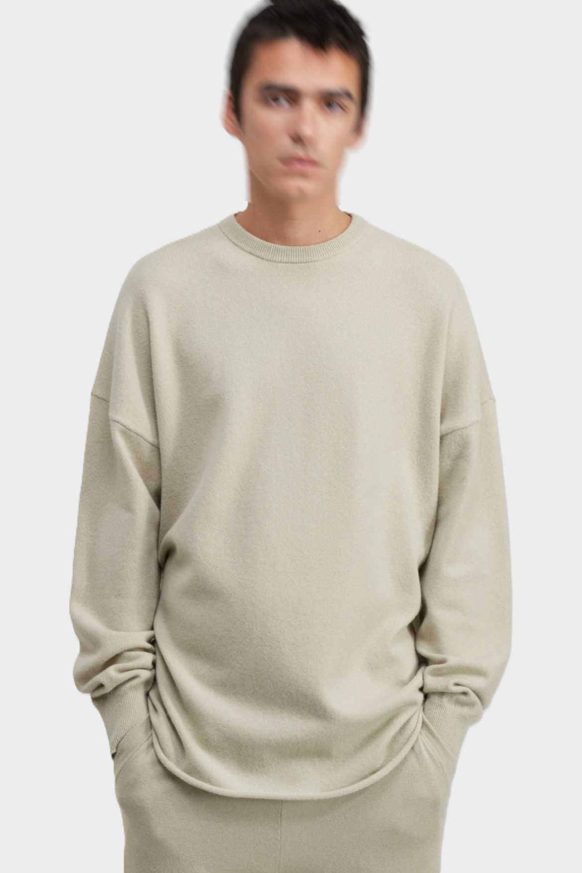 EXTREME CASHMERE Sweater N°53 Crew Hop in Desert