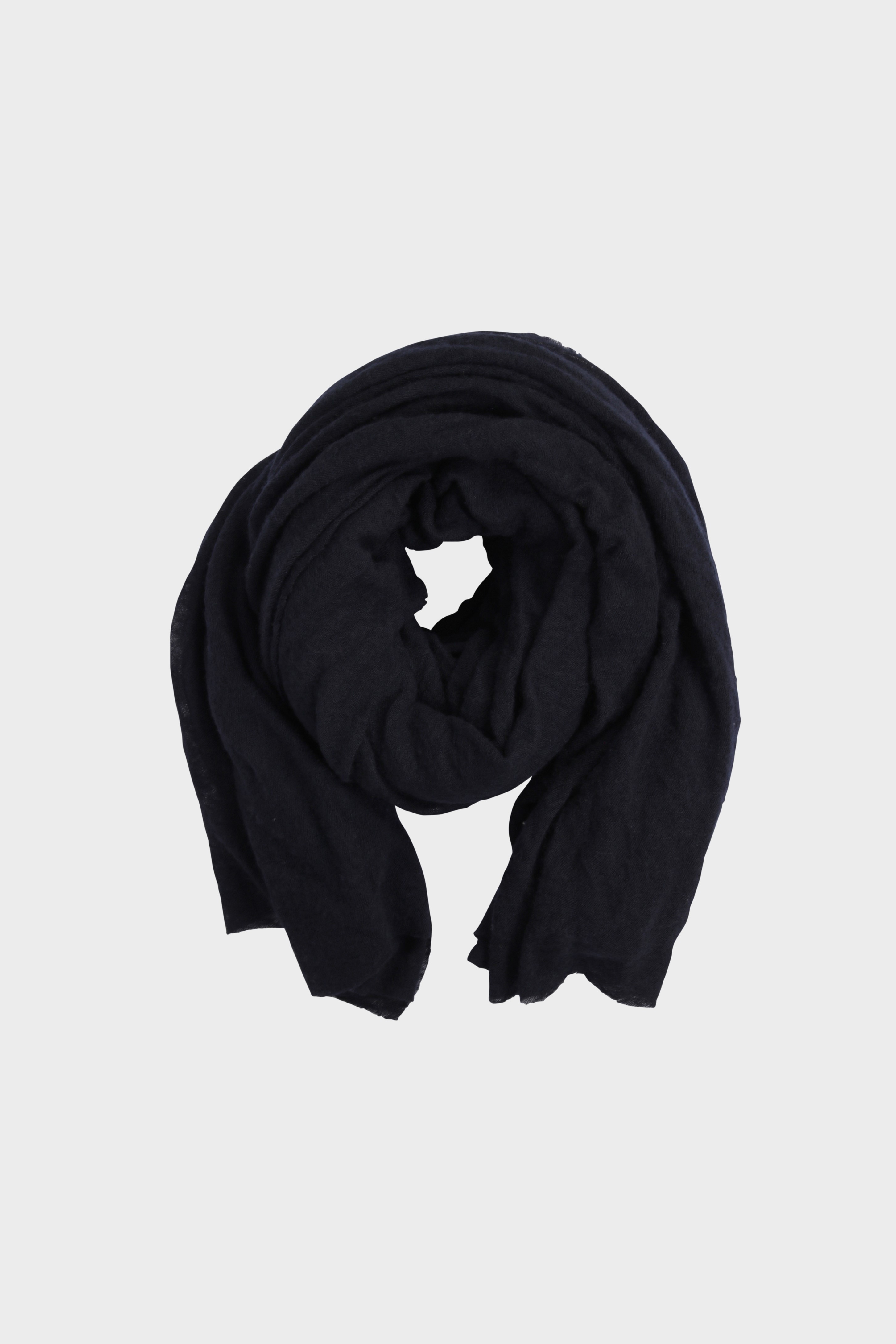 PIN1876 Cashmere Scarf Navy Melange