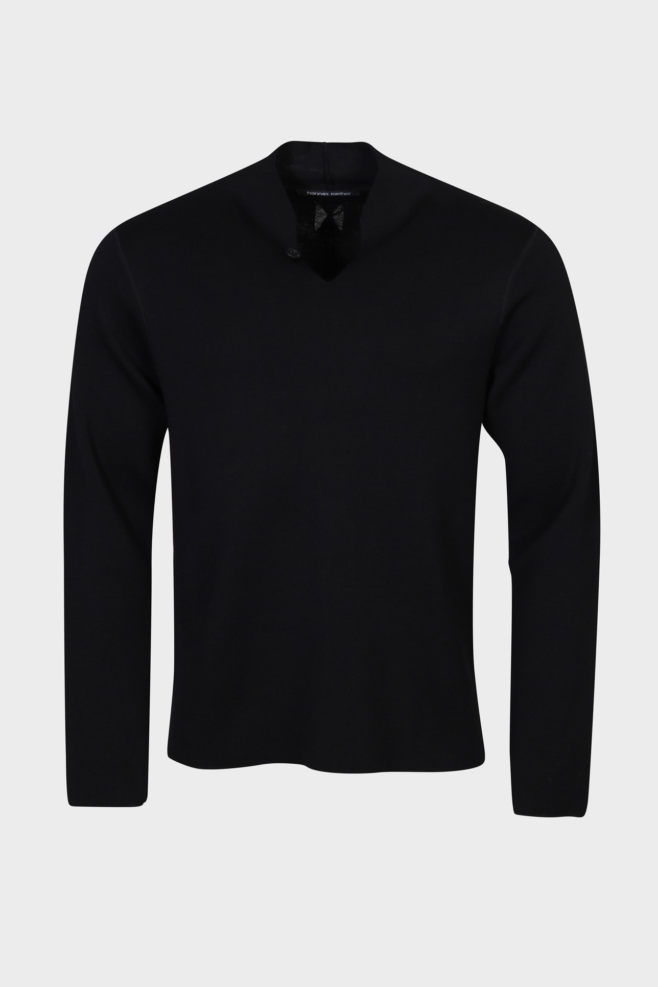 HANNES ROETHER Knit Pullover in Black