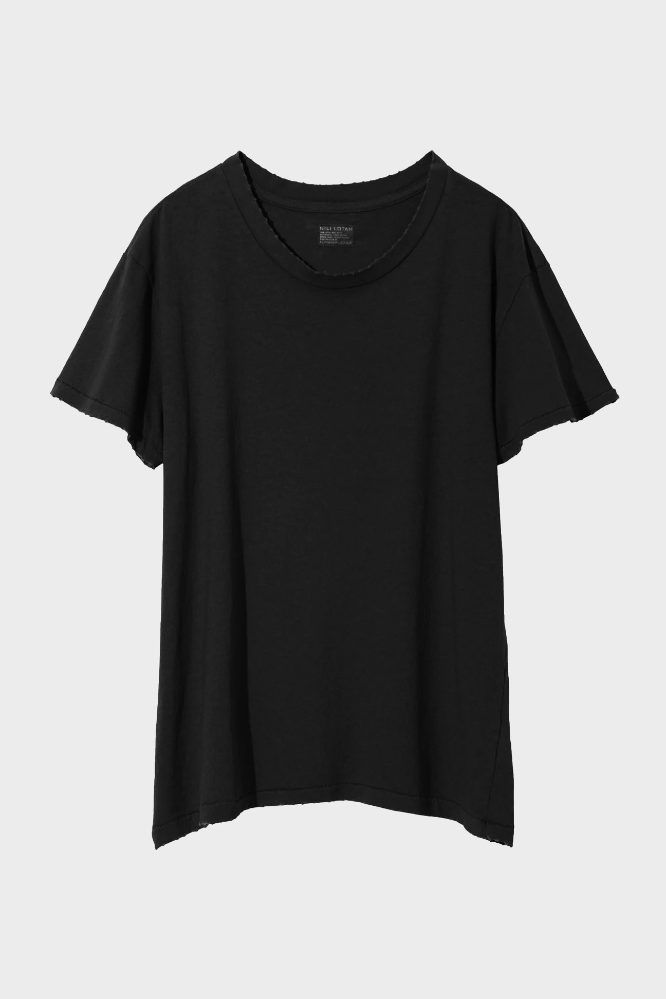 NILI LOTAN Brady T-Shirt Washed Black