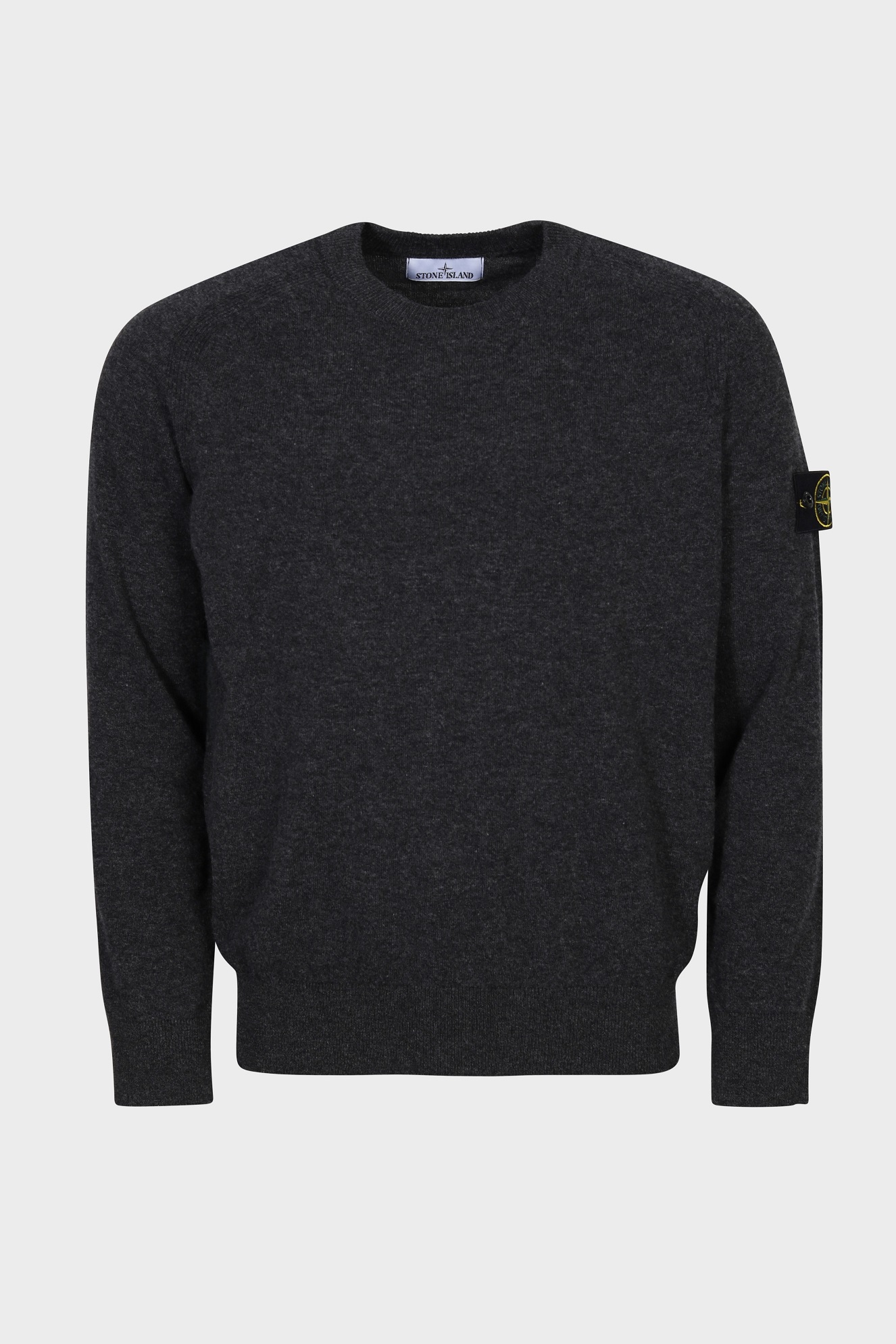 STONE ISLAND Knit Pullover in Heather Dark Grey