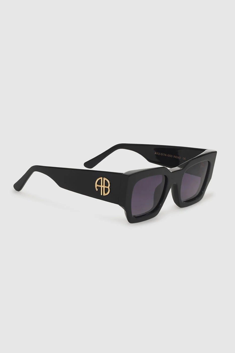 ANINE BING Indio Sunglasses in Black/Blue