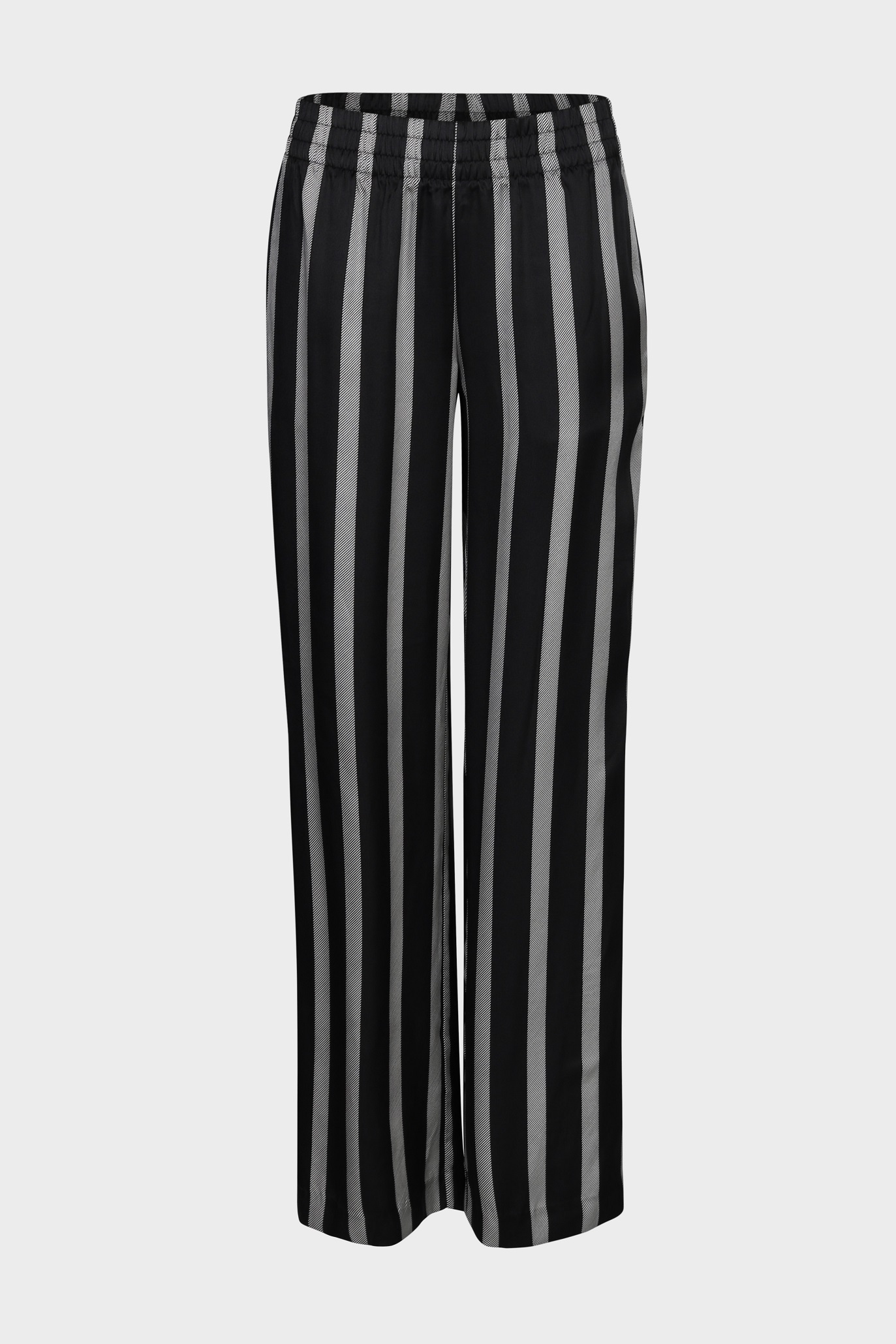 ANINE BING Soto Pant in Black Herringbone Stripe