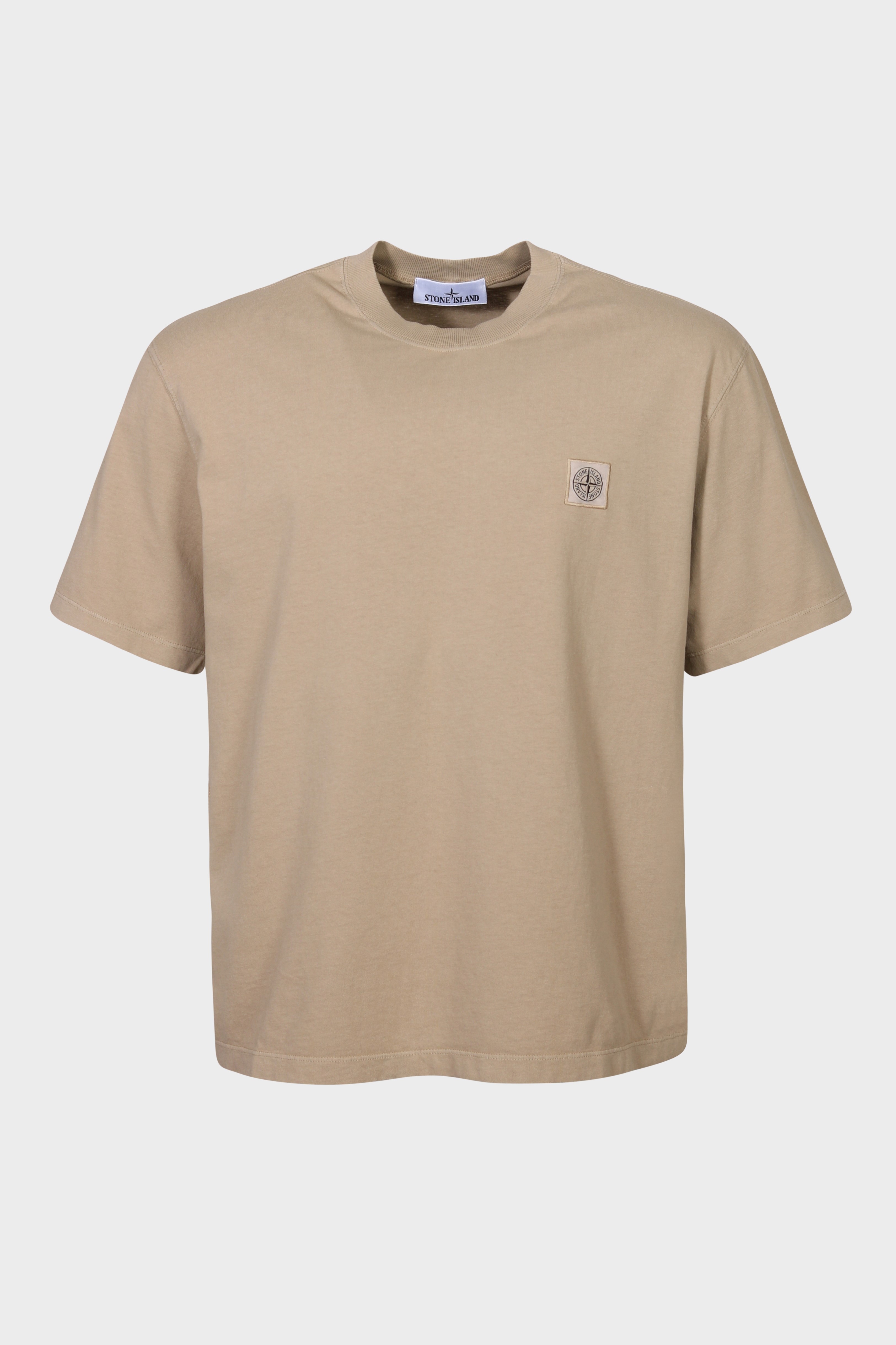 STONE ISLAND Loose Fit T-Shirt in Beige