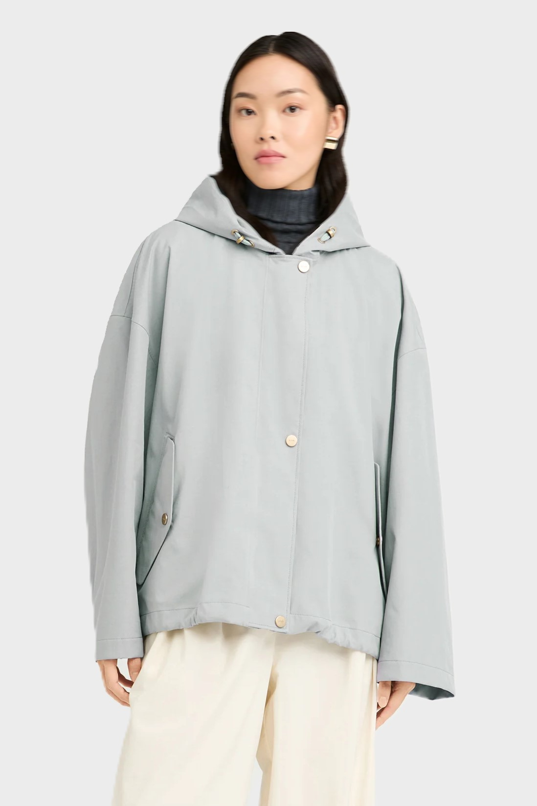 G-LAB Elle Soft Canvas Jacket in Sky Blue