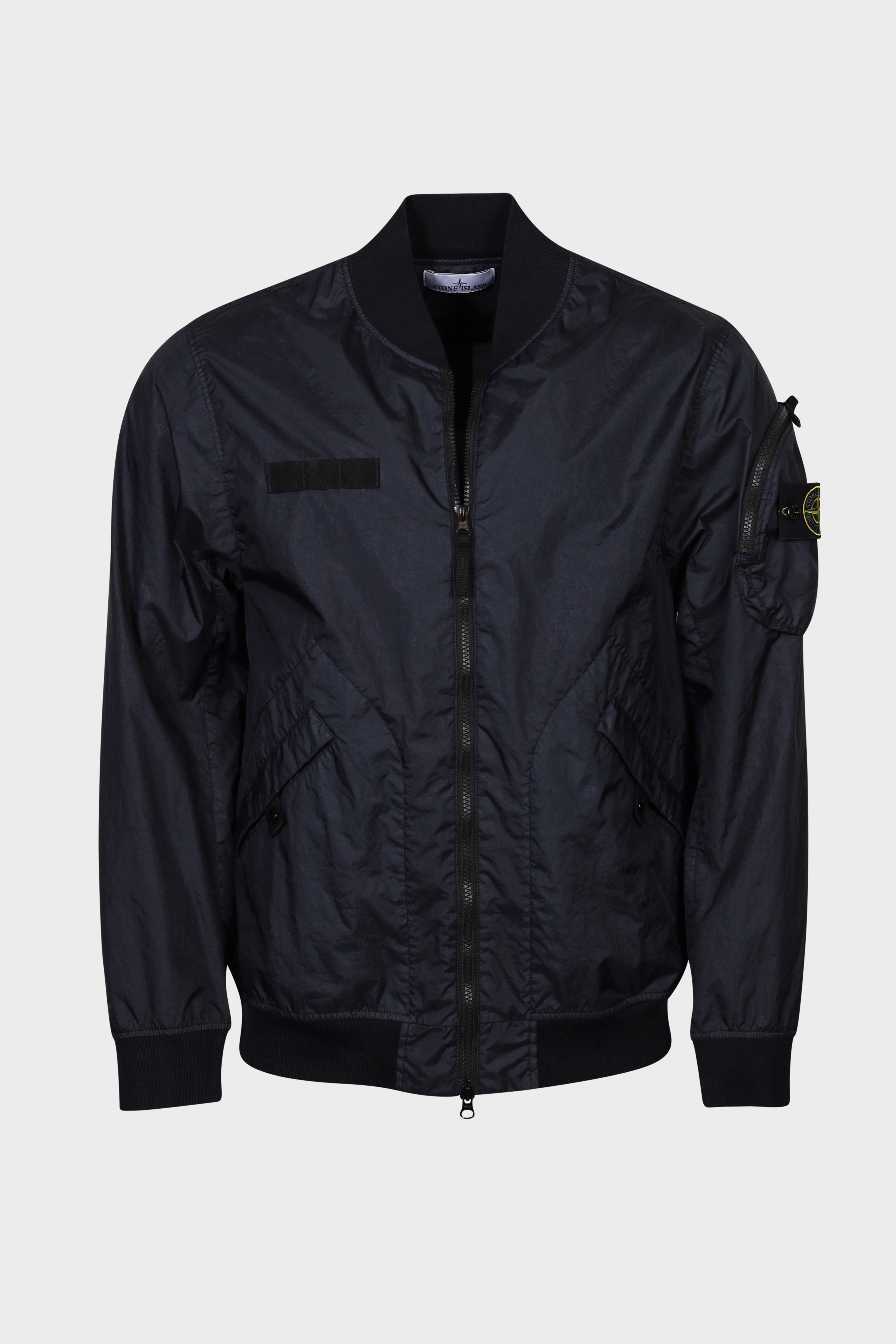 STONE ISLAND Membrana 3L TC Bomber Jacket in Navy