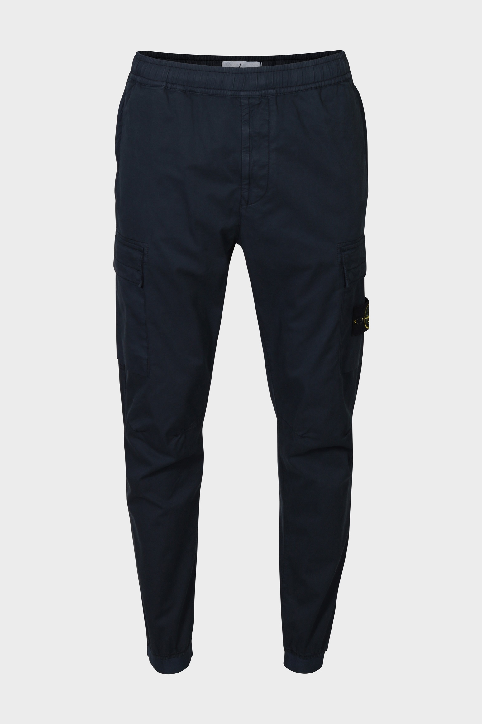 STONE ISLAND Elastic Waist Cargo Pant in Navy