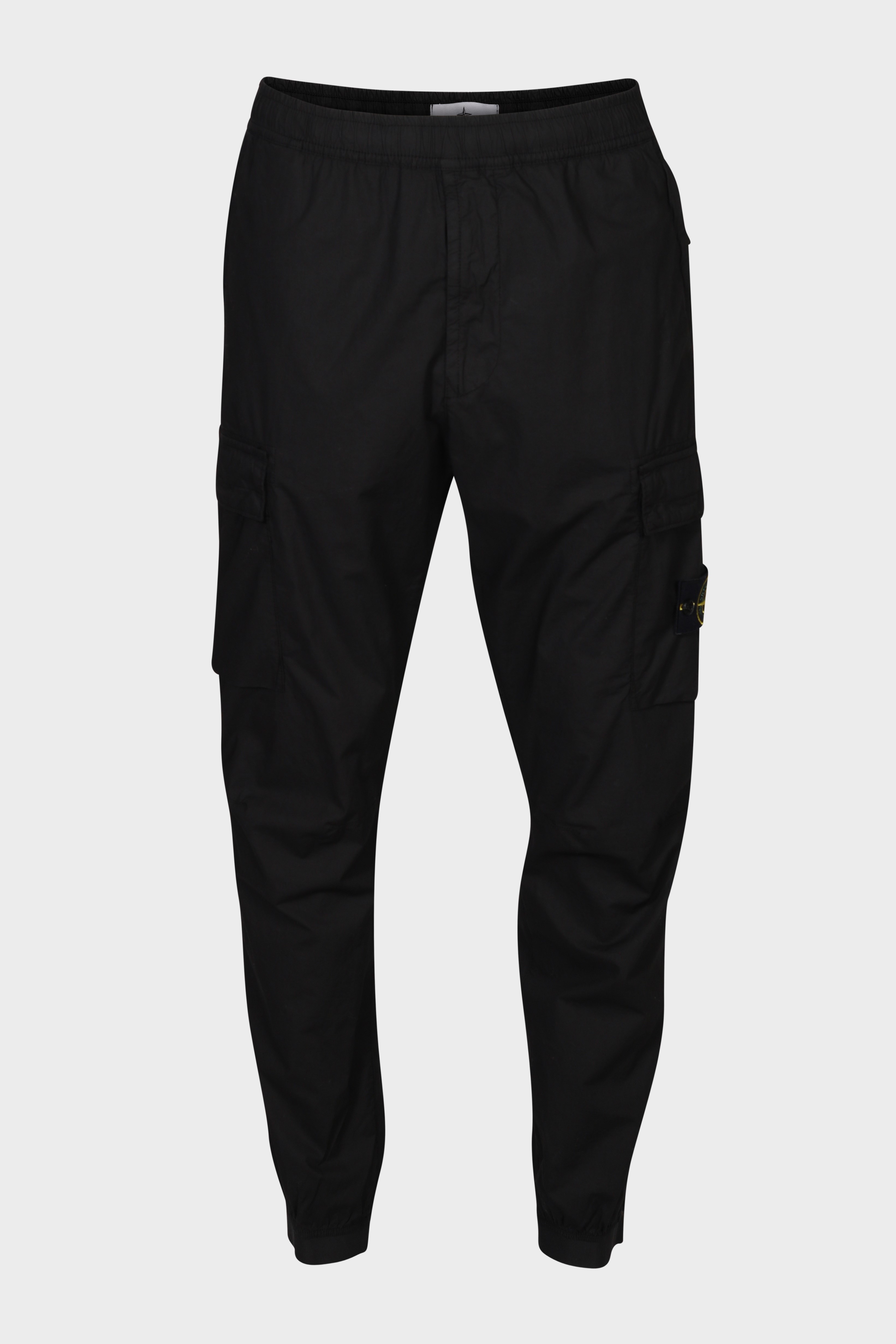 STONE ISLAND Light Cargo Pant in Black