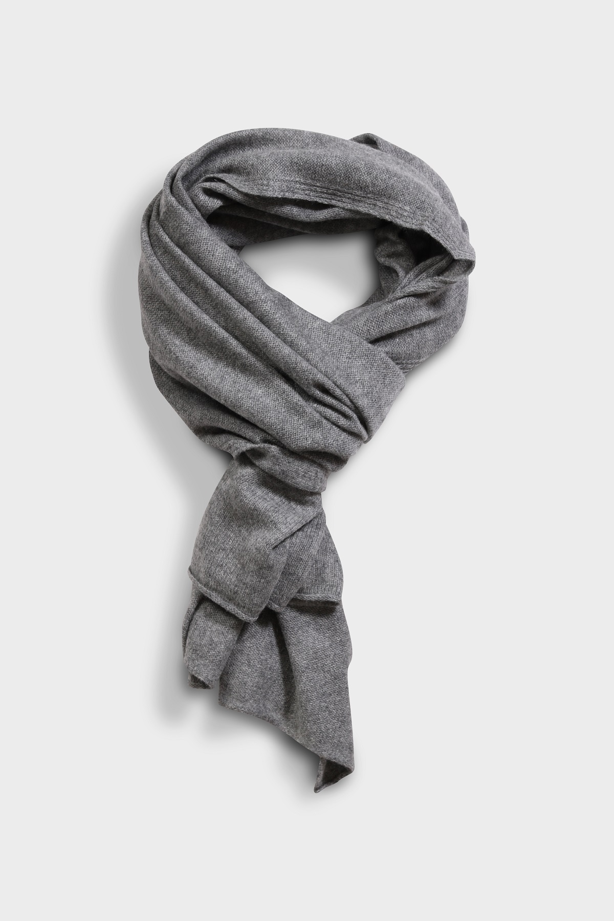 ABSOLUT CASHMERE Scarf Infinity in Dark Heather Grey