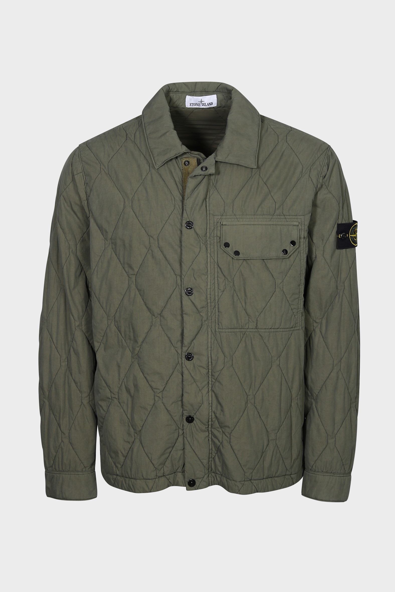 STONE ISLAND 50 Fili Quilted-TC Jacket in Olive