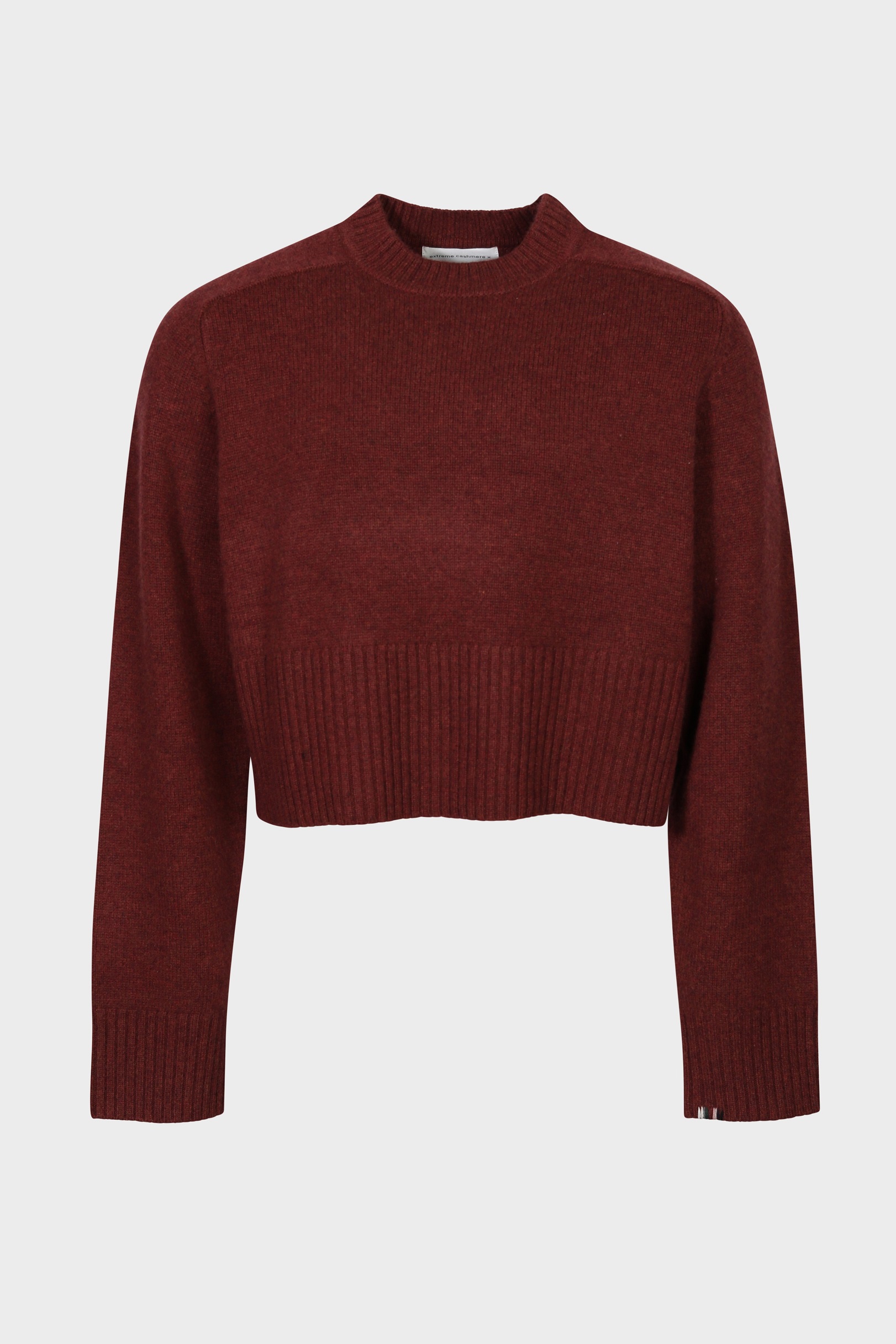 Maroon cropped sweater best sale