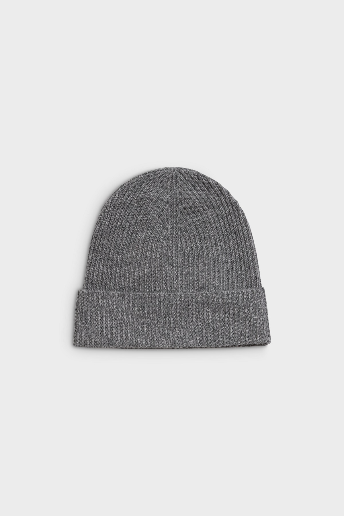 ABSOLUT CASHMERE Beanie Maeve in Dark Heather Grey