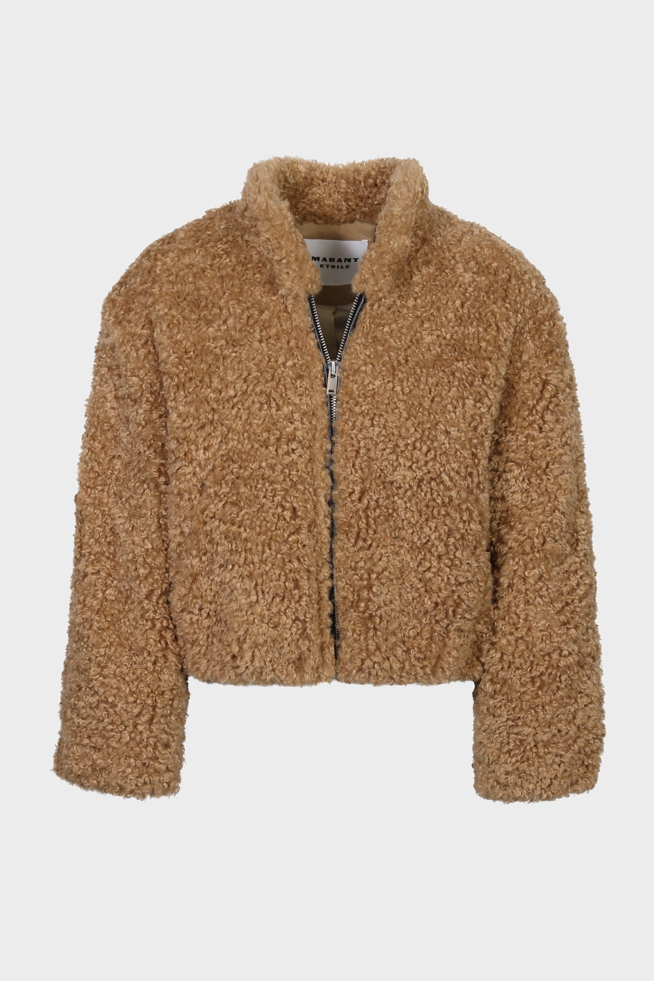 ISABEL MARANT ÉTOILE Anasta Teddy Jacket in Camel