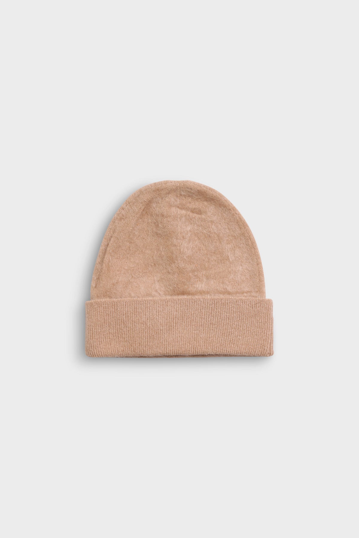 ABSOLUT CASHMERE Brushed Beanie in Toffee