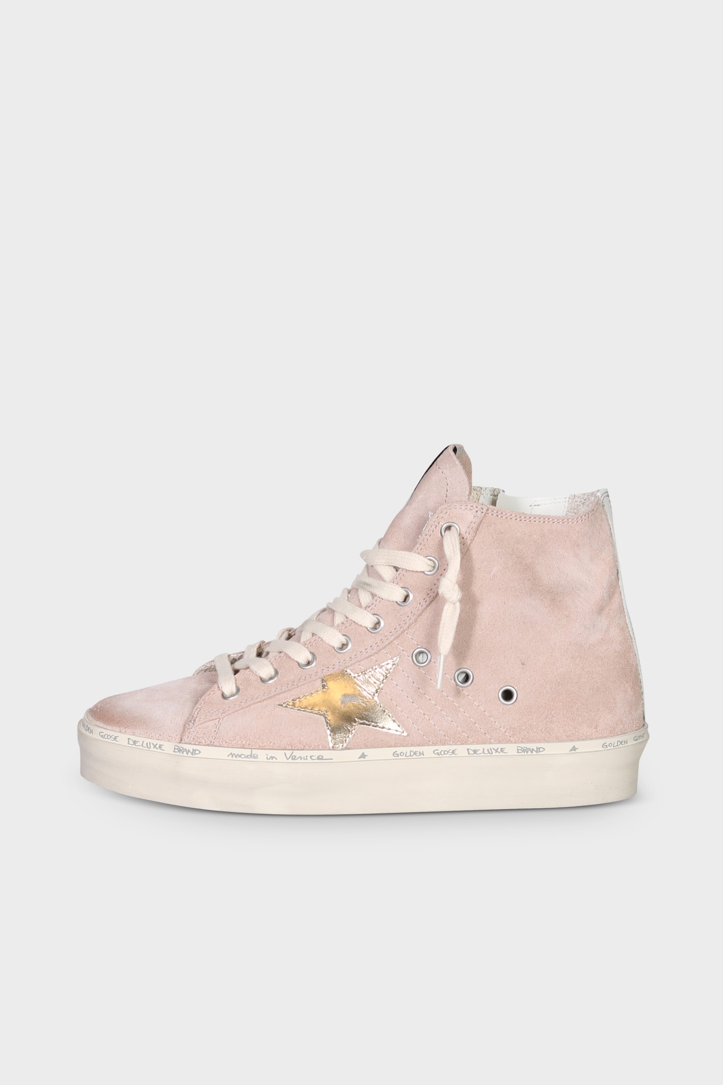 GOLDEN GOOSE Sneaker Hi Francy in Rose Suede