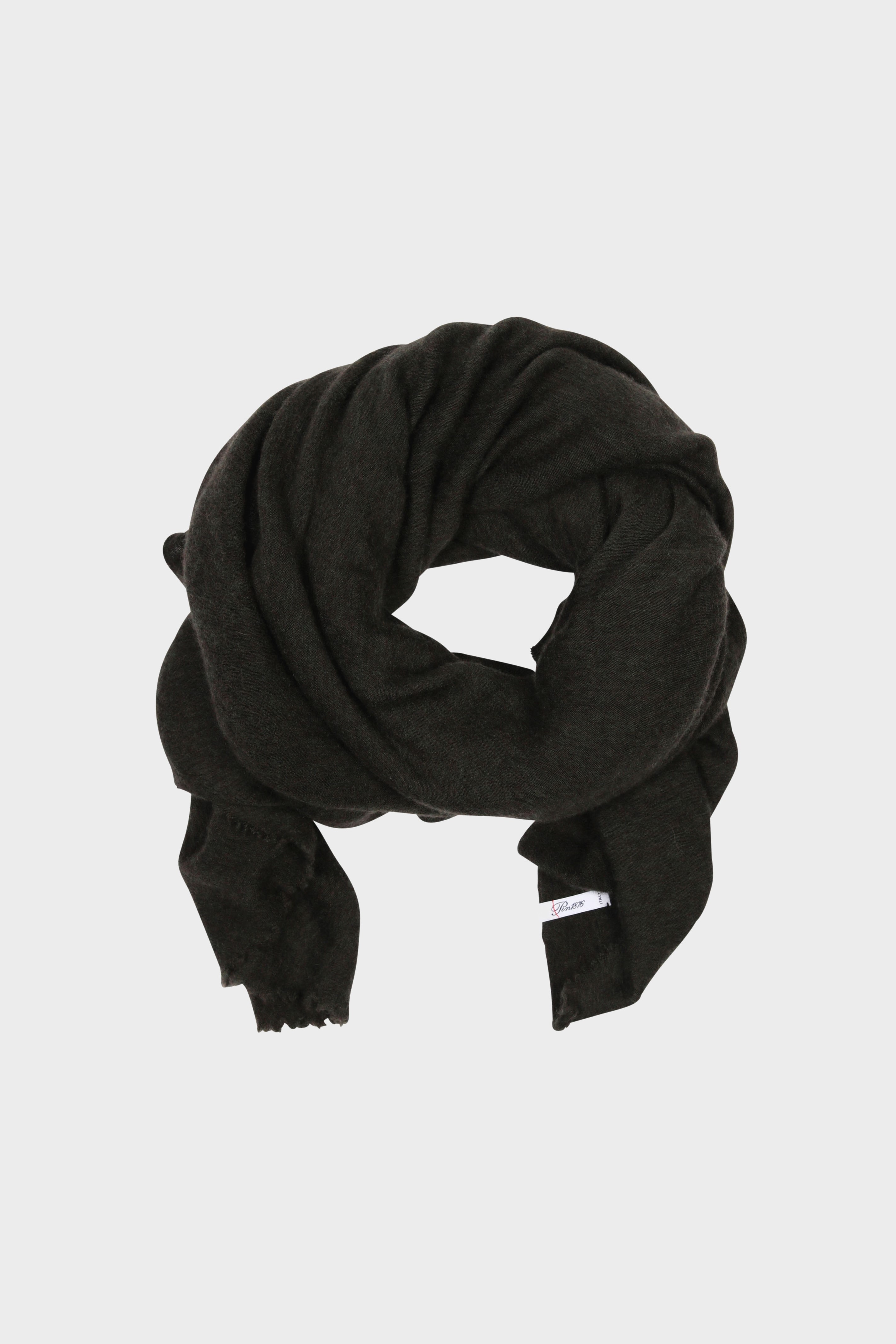 PIN1876 Cashmere Scarf Dark Olive Melange