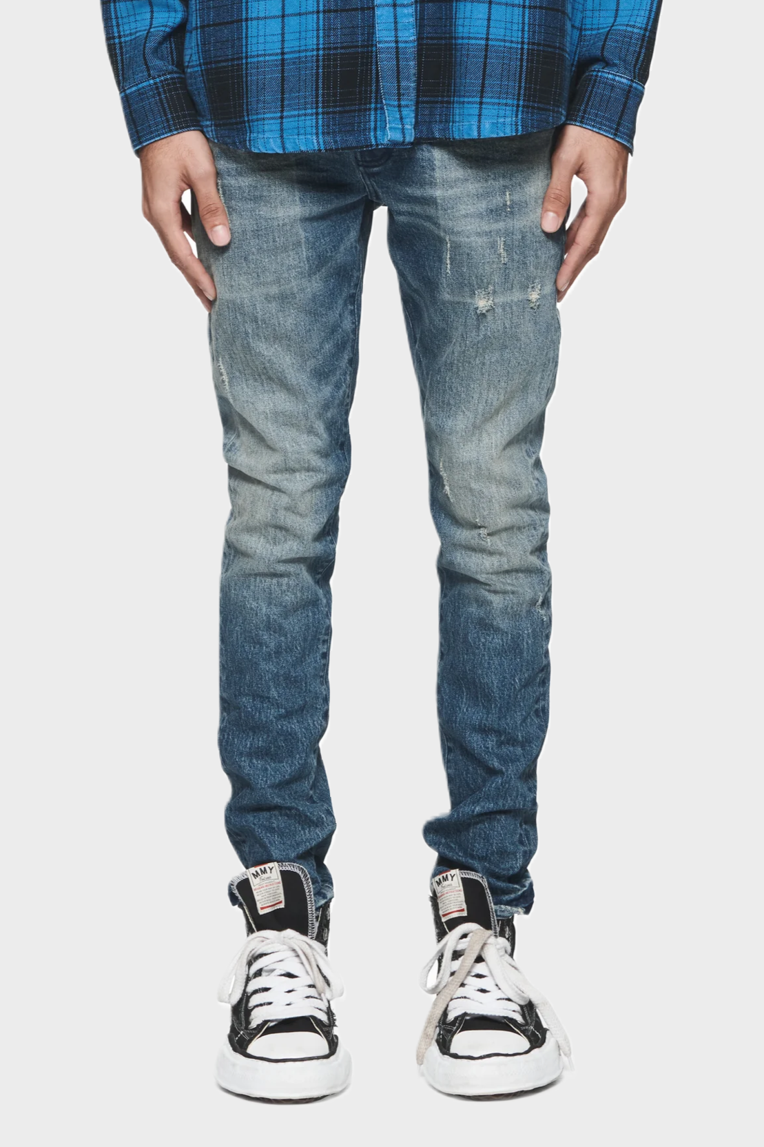 PURPLE-BRAND Jeans P001 in Western Blue