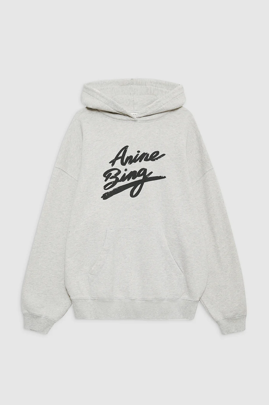 ANINE BING Harvey Hoodie Signature in Heather Grey