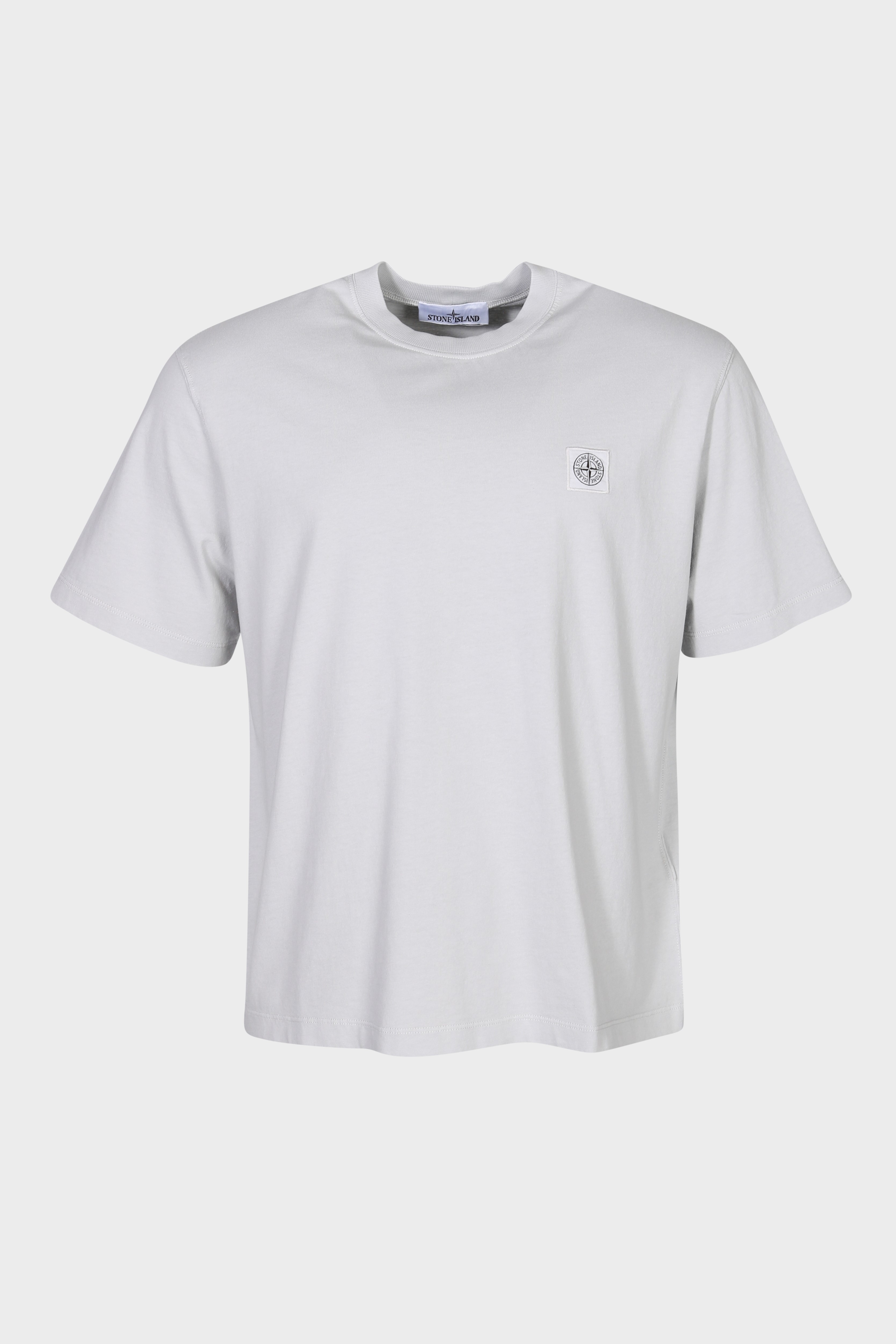 STONE ISLAND Loose Fit T-Shirt in Light Grey