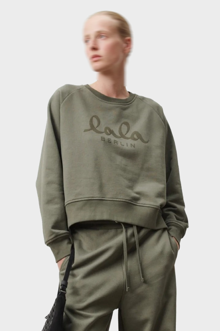 LALA BERLIN Sweatshirt Ijora in Olive