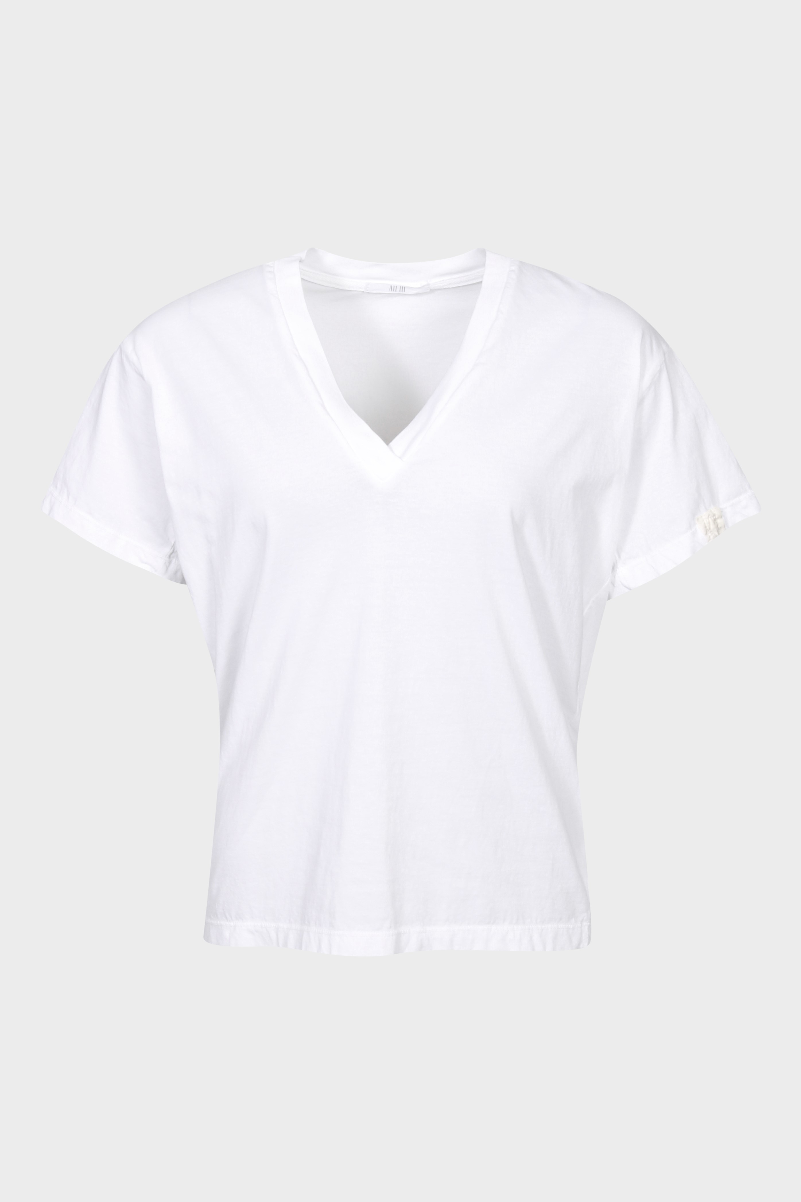 ALL III Jessica V-Neck T-Shirt in White