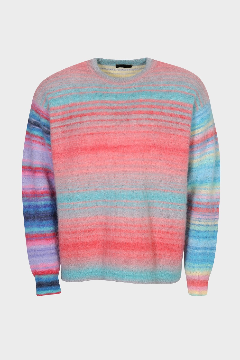 ROBERTO COLLINA Fluffy Pullover in Multicolor