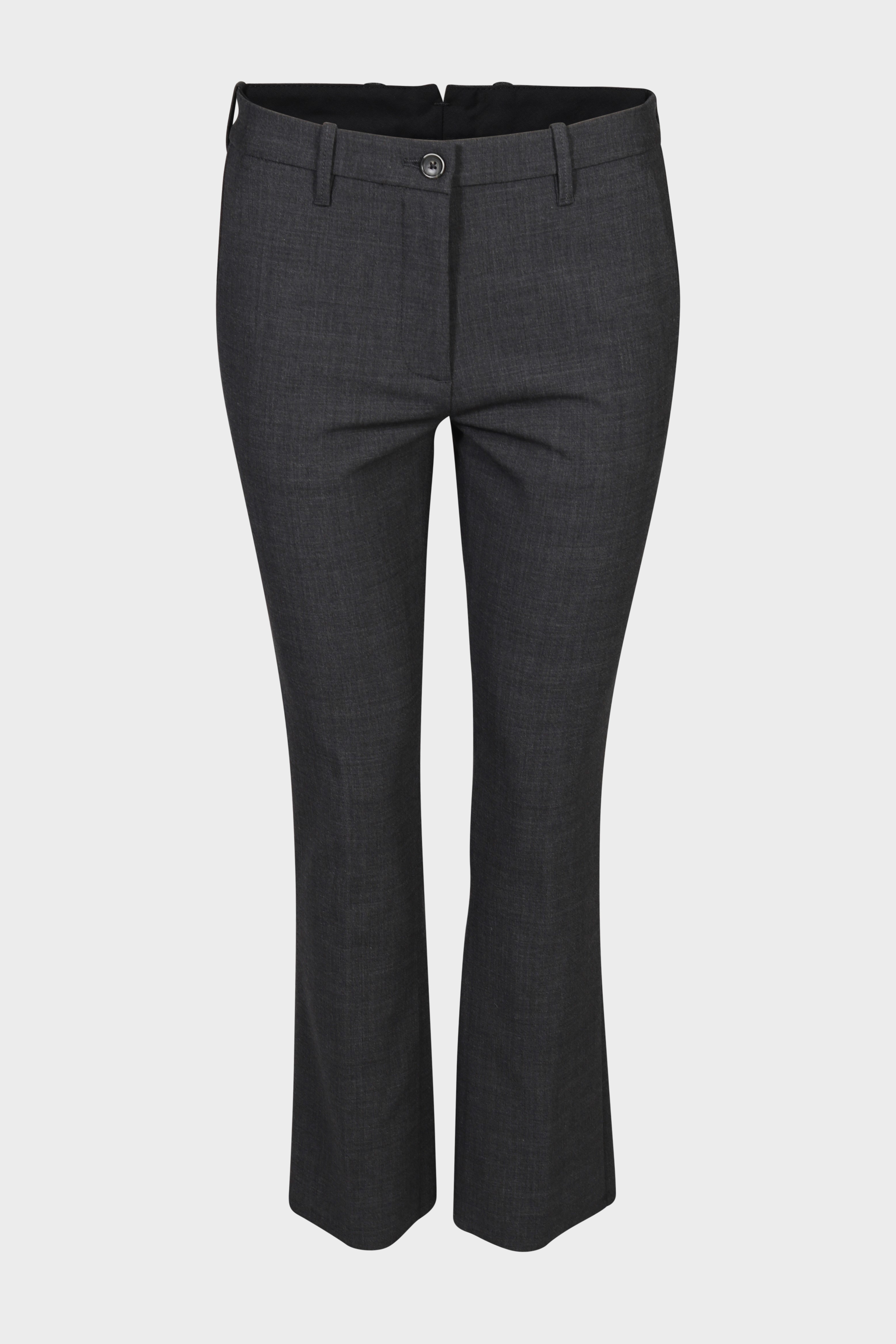 NINE:INTHE:MORNING Rome Trumpet Wool Pant in Grey Melange