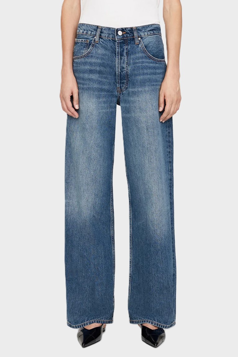 ANINE BING Manon Jeans in Mazarine Blue