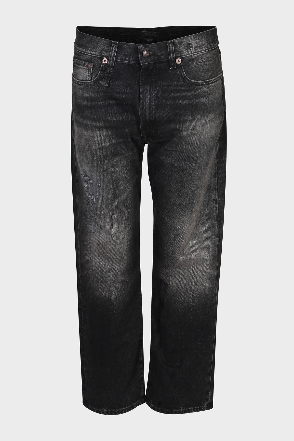 R13 Boyfriend Jeans in Alton Black