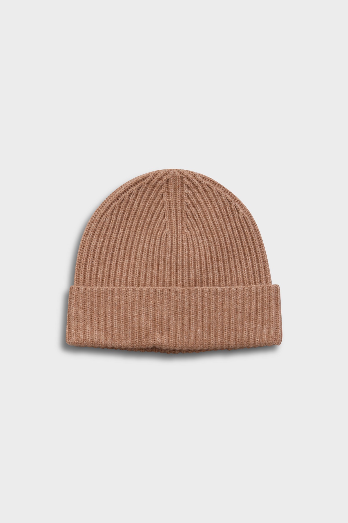 FLONA Cashmere Beanie in Camel Melange