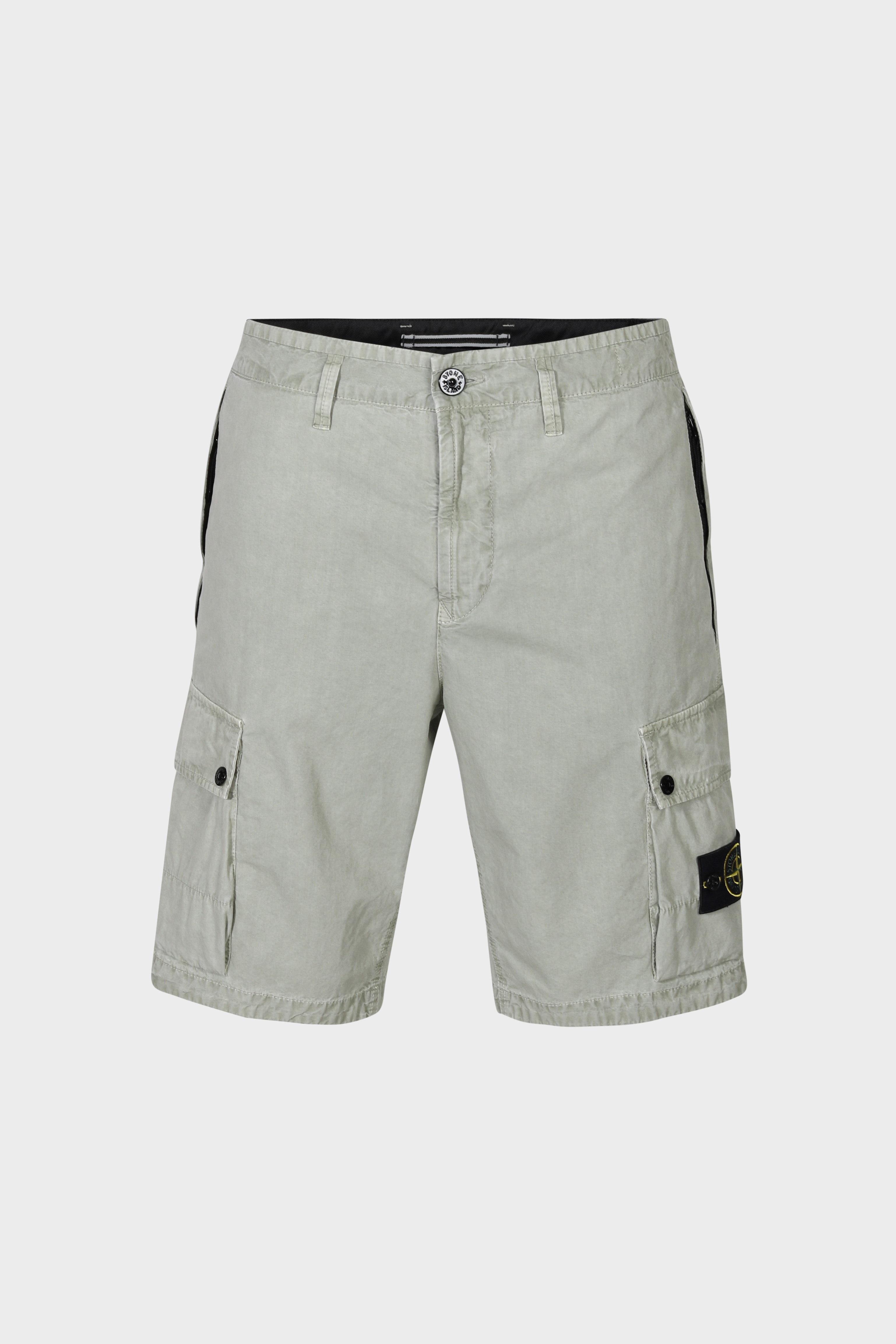 STONE ISLAND Slim Bermuda Shorts in Washed Sage