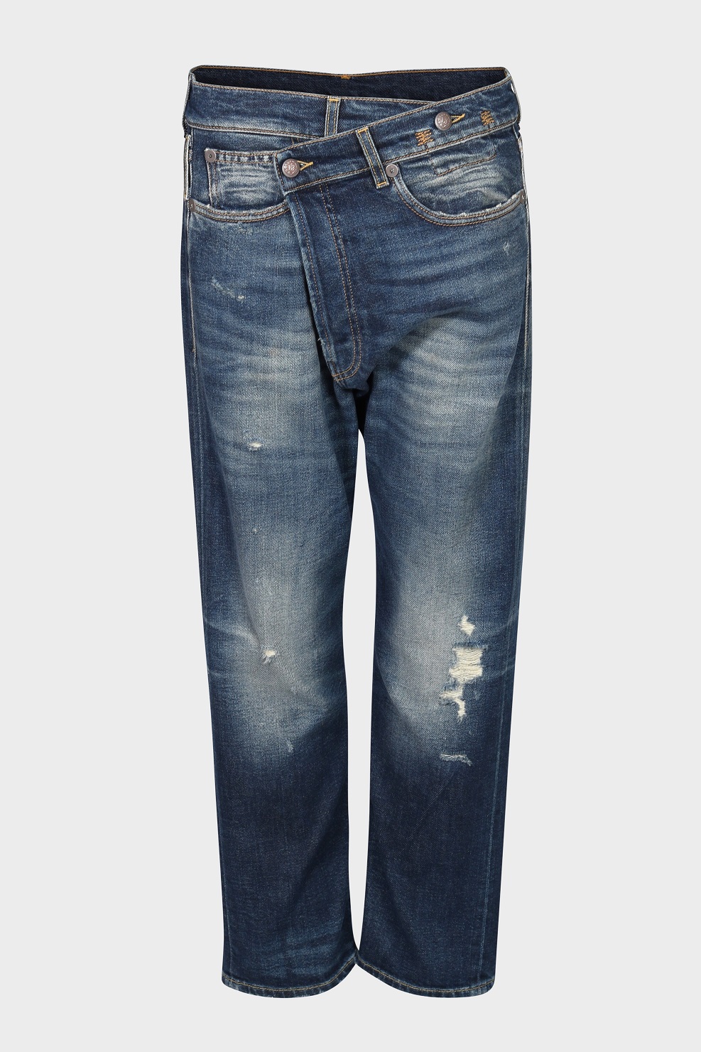 R13 Crossover Jeans in Ansel Blue